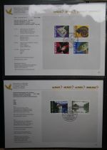 Schweiz Ersttagsblätter 1997-2001 im Post-Binder #LZ781
