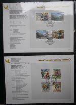 Schweiz Ersttagsblätter 1997-2001 im Post-Binder #LZ781
