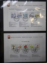 Schweiz Ersttagsblätter 1997-2001 im Post-Binder #LZ781