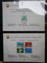 Schweiz Ersttagsblätter 1997-2001 im Post-Binder #LZ781