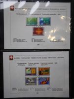 Schweiz Ersttagsblätter 1997-2001 im Post-Binder #LZ781