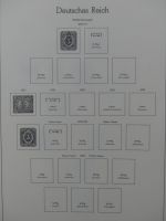 Deutsches Reich ab 1872-1933 teilbesammelt in 2 Leuchtturm Vordrucken #LZ789
