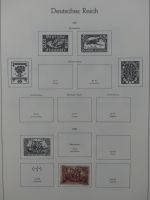 Deutsches Reich ab 1872-1933 teilbesammelt in 2 Leuchtturm Vordrucken #LZ789