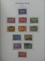 Deutsches Reich ab 1872-1933 teilbesammelt in 2 Leuchtturm Vordrucken #LZ789