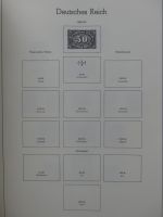 Deutsches Reich ab 1872-1933 teilbesammelt in 2 Leuchtturm Vordrucken #LZ789