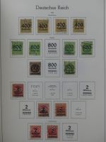 Deutsches Reich ab 1872-1933 teilbesammelt in 2 Leuchtturm Vordrucken #LZ789
