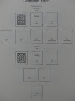 Deutsches Reich ab 1872-1933 teilbesammelt in 2 Leuchtturm Vordrucken #LZ789