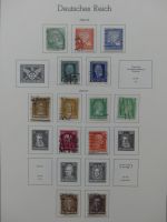Deutsches Reich ab 1872-1933 teilbesammelt in 2 Leuchtturm Vordrucken #LZ789