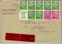 BRD Bund H-Blatt 4 auf Brief Eilbote Express #ON730