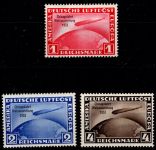 Deutsches Reich 496-498 mit Falz Chicagofahrt 1933 #NS990