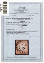 Deutsches Reich 24 gestempelt Attest Krug BPP #OK677