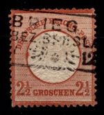 Deutsches Reich 21 a gestempelt geprüft Sommer BPP, Zahnmängel #OK681