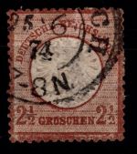 Deutsches Reich 21 b gestempelt doppelt geprüft Sommer BPP, repariert #OK682