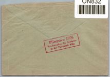 BRD Bund Kriegsgefangenenpost auf Brief Suchdienst 1956 #ON832