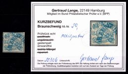 Braunschweig 2 gestempelt Kurzbefund Lange BPP #OO419