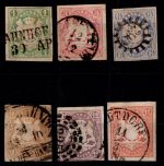 Bayern 14-19 gestempelt teilweise geprüft bzw. signiert #OO424