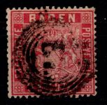 Baden 12 gestempelt tief geprüft Flemming BPP #OO436