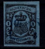 Oldenburg 6 a gestempelt geprüft Stegmüller BPP, tadellos #OO443