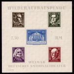 SBZ Block 3 IV postfrisch Plattenfehler IV, geprüft Ströh #OO515