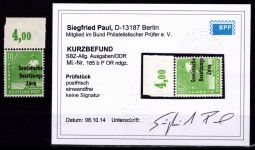 SBZ 185 b P OR postfrisch Kurzbefund Paul BPP #OO526