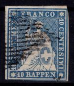 Schweiz 14 II Aym gestempelt Fotobefund Renggli SBPV #OO578