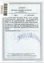 Hannover 20 gestempelt mit Reihenzähler, Attest Jäschke #OO402