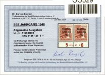 SBZ A 195 DD II HAN postfrisch H 4155.47 2 Befund Ruscher BPP #OO529