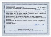 Deutsches Reich 5, 14 auf Brief NDP Stempel Bremen #OO226