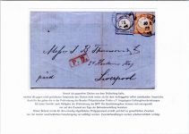 Deutsches Reich 5, 14 auf Brief NDP Stempel Bremen #OO226