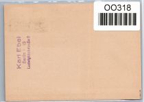 Berlin 1, 4 auf Postkarte Luftbrückenstempel #OO318