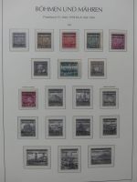 Böhmen & Mähren teils gestempelt, teils postfrisch im Leuchtturm Binder #LZ854