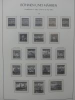Böhmen & Mähren teils gestempelt, teils postfrisch im Leuchtturm Binder #LZ854