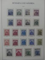 Böhmen & Mähren teils gestempelt, teils postfrisch im Leuchtturm Binder #LZ854