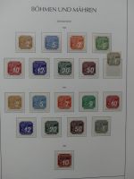 Böhmen & Mähren teils gestempelt, teils postfrisch im Leuchtturm Binder #LZ854