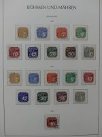 Böhmen & Mähren teils gestempelt, teils postfrisch im Leuchtturm Binder #LZ854