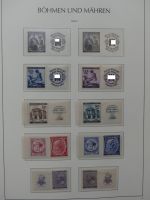 Böhmen & Mähren teils gestempelt, teils postfrisch im Leuchtturm Binder #LZ854