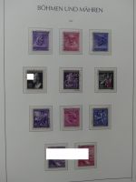 Böhmen & Mähren teils gestempelt, teils postfrisch im Leuchtturm Binder #LZ854