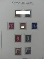 Böhmen & Mähren teils gestempelt, teils postfrisch im Leuchtturm Binder #LZ854