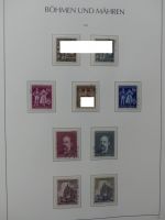 Böhmen & Mähren teils gestempelt, teils postfrisch im Leuchtturm Binder #LZ854