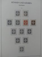 Böhmen & Mähren teils gestempelt, teils postfrisch im Leuchtturm Binder #LZ854