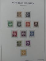 Böhmen & Mähren teils gestempelt, teils postfrisch im Leuchtturm Binder #LZ854