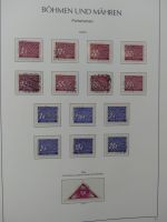Böhmen & Mähren teils gestempelt, teils postfrisch im Leuchtturm Binder #LZ854