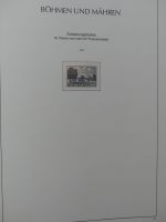 Böhmen & Mähren teils gestempelt, teils postfrisch im Leuchtturm Binder #LZ854