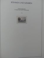 Böhmen & Mähren teils gestempelt, teils postfrisch im Leuchtturm Binder #LZ854
