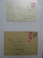 Deutschland nach 1945 guter Belege-Posten im Binder #LZ920