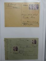 Deutschland nach 1945 guter Belege-Posten im Binder #LZ920