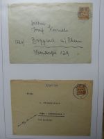 Deutschland nach 1945 guter Belege-Posten im Binder #LZ920