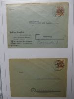 Deutschland nach 1945 guter Belege-Posten im Binder #LZ920
