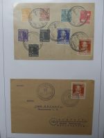 Deutschland nach 1945 guter Belege-Posten im Binder #LZ920