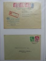 Deutschland nach 1945 guter Belege-Posten im Binder #LZ920